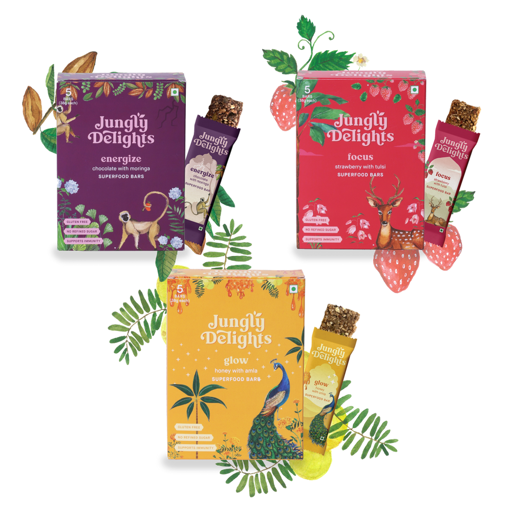 Revive Bundle | Energize, Focus, Glow | Superfood Bars | All Natural | Healthy & Delicious